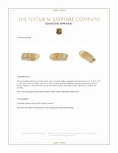 7.88 Ct. Yellow Sapphire Crystal from Ceylon (Sri Lanka) Appraisal