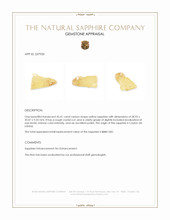 45.41 Ct. Yellow Sapphire Crystal from Ceylon (Sri Lanka) Appraisal