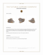 23.25 Ct. Blue Sapphire Crystal from Ceylon (Sri Lanka) Appraisal