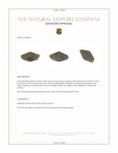 105.03 Ct. Grey Sapphire Crystal from Ceylon (Sri Lanka) Appraisal