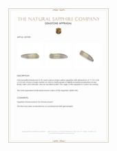 4.18 Ct. Yellow Sapphire Crystal from Ceylon (Sri Lanka) Appraisal