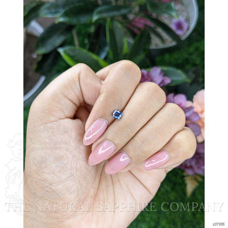 0.45 Ct. Blue Sapphire from Ceylon (Sri Lanka)