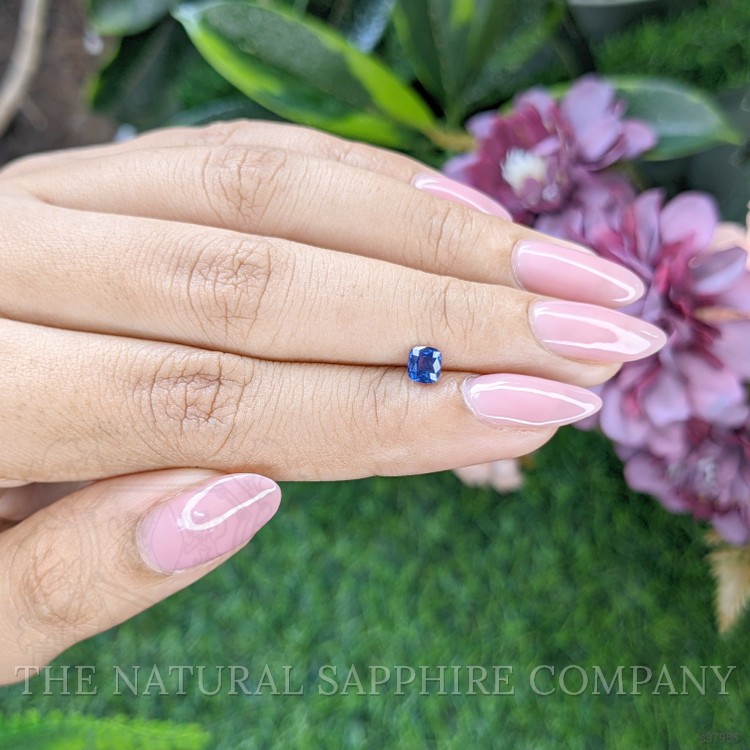 0.45 Ct. Blue Sapphire from Ceylon (Sri Lanka)