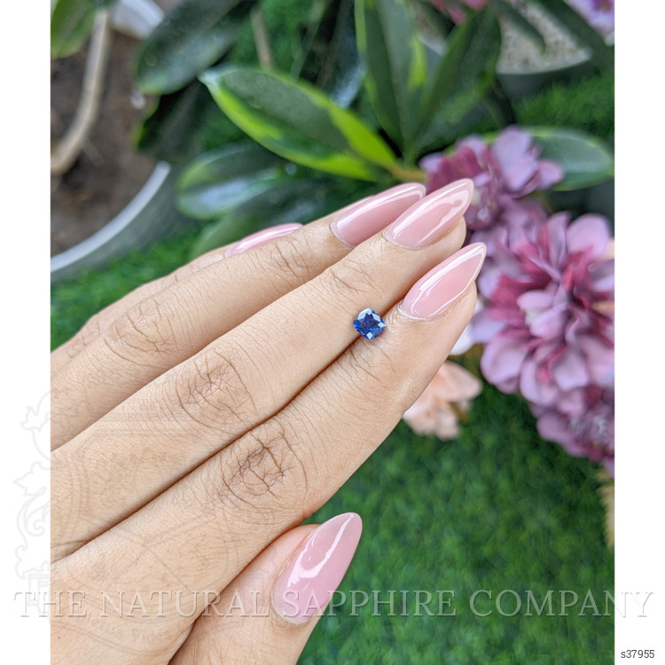 0.45 Ct. Blue Sapphire from Ceylon (Sri Lanka)