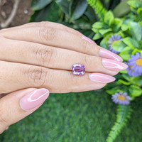 2.41 Ct. Pinkish Purple Sapphire from Tanzania Life Style