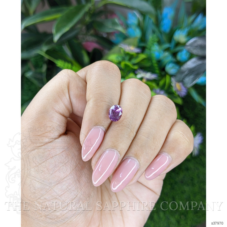 2.02 Ct. Pinkish Purple Sapphire from Tanzania