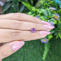 2.02 Ct. Pinkish Purple Sapphire from Tanzania Life Style