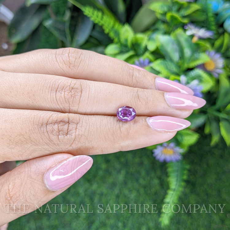 2.02 Ct. Pinkish Purple Sapphire from Tanzania