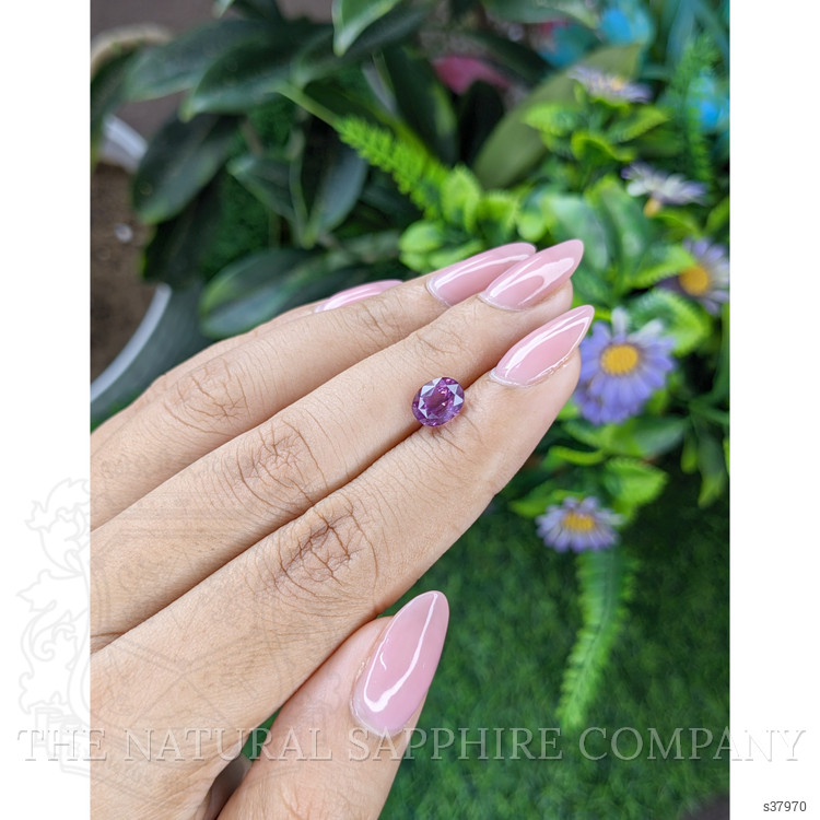 2.02 Ct. Pinkish Purple Sapphire from Tanzania