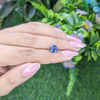 3.02 Ct. Blue Sapphire from Tanzania Life Style