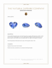 4.60 Ct. Blue Sapphire from Tanzania Appraisal