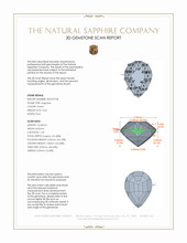 3.64 Ct. Green Sapphire from Madagascar 3 D Scan Report