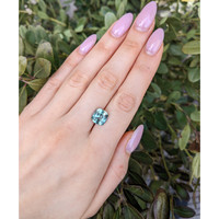 5.78 Ct. Green Sapphire from Madagascar Life Style