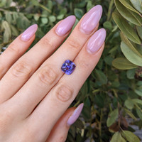 5.55 Ct. Pinkish Purple Sapphire from Ceylon (Sri Lanka) Life Style