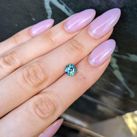 1.53 Ct. Green Sapphire from Madagascar Life Style