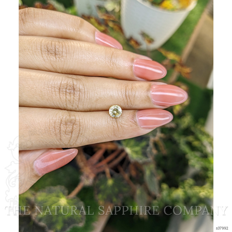 0.83 Ct. Yellow Sapphire from Ceylon (Sri Lanka)
