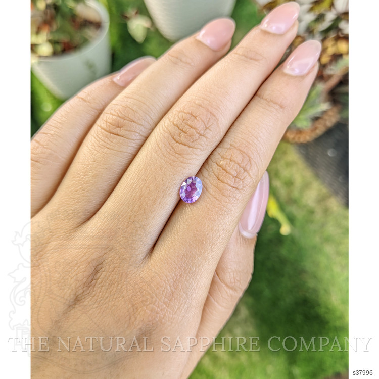 0.99 Ct. Pinkish Purple Sapphire from Ceylon (Sri Lanka)