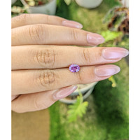 0.99 Ct. Pinkish Purple Sapphire from Ceylon (Sri Lanka) Life Style