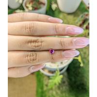 0.62 Ct. Purplish Pink Sapphire from Ceylon (Sri Lanka) Life Style