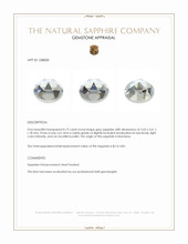 0.19 Ct. Grey Sapphire from Montana Appraisal