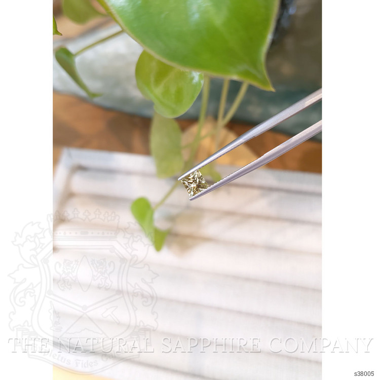 0.82 Ct. Yellowish Green Sapphire from Montana