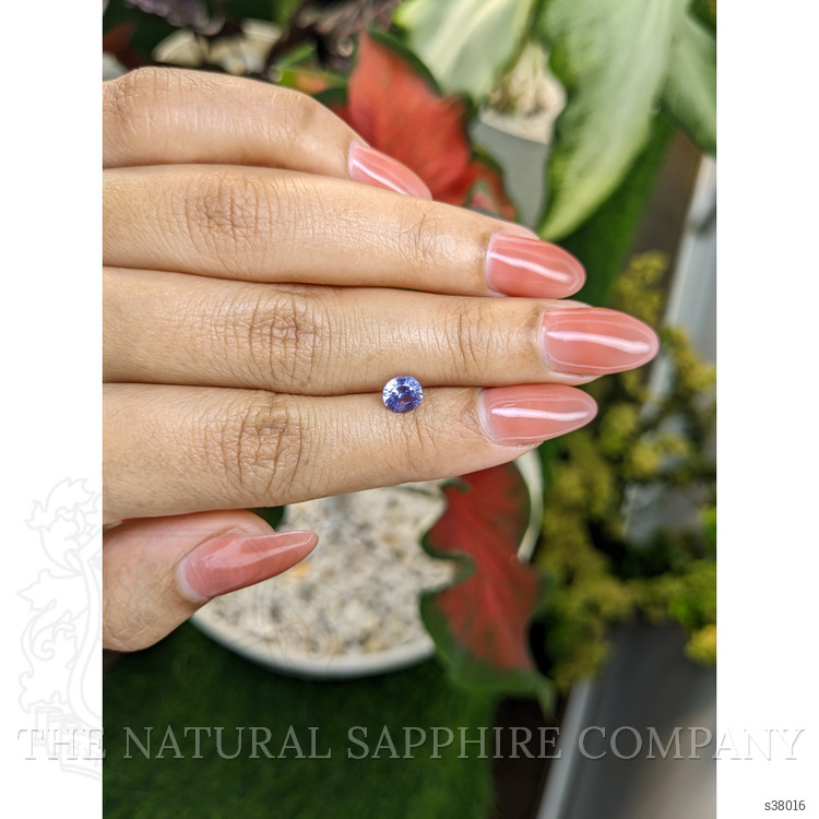 0.89 Ct. Violet Sapphire from Ceylon (Sri Lanka)