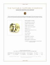 1.31 Ct. Yellow Sapphire from Ceylon (Sri Lanka) Scan Report