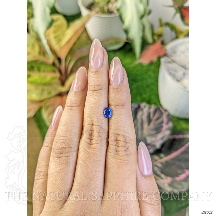 0.83 Ct. Blue Sapphire from Ceylon (Sri Lanka)