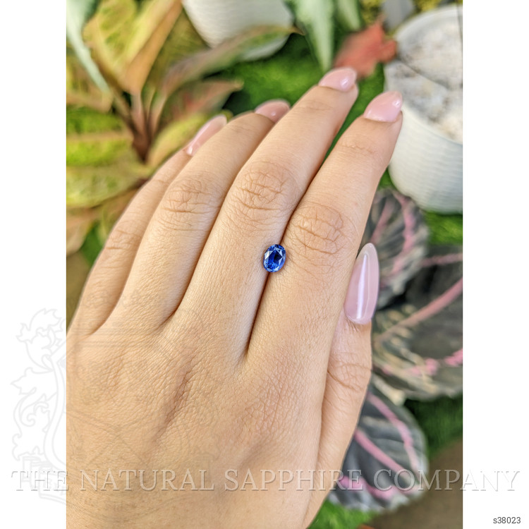 0.83 Ct. Blue Sapphire from Ceylon (Sri Lanka)