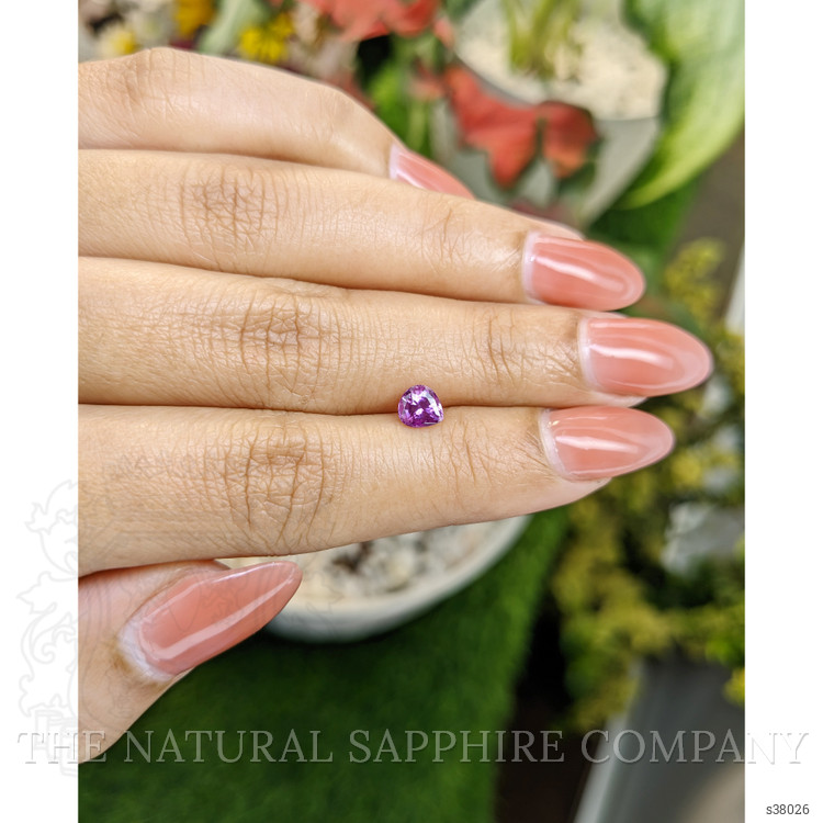 0.72 Ct. Pinkish Purple Sapphire from Ceylon (Sri Lanka)