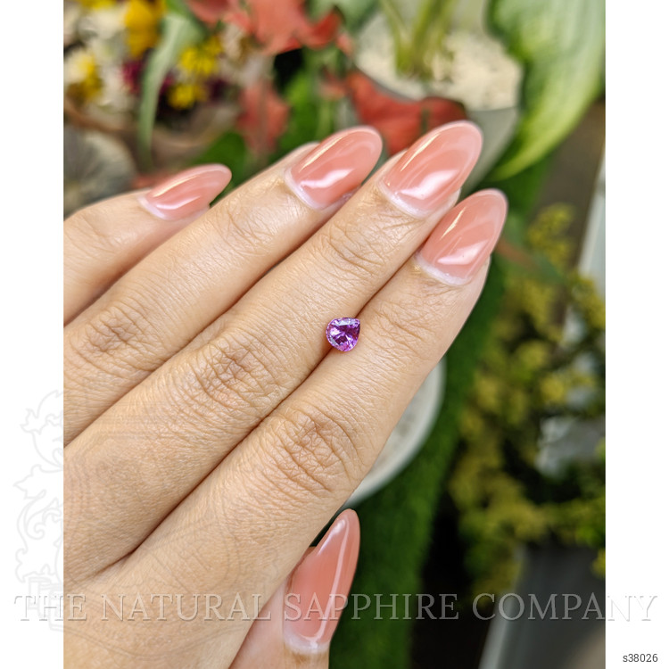 0.72 Ct. Pinkish Purple Sapphire from Ceylon (Sri Lanka)