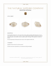 11.59 Ct. Yellow Sapphire Crystal from Ceylon (Sri Lanka) Appraisal