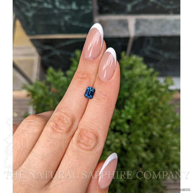 1.52 Ct. Greenish Blue Sapphire from Ceylon (Sri Lanka)