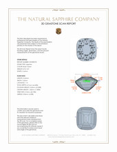 3.01 Ct. Bluish Green Sapphire from Madagascar 3 D Scan Report