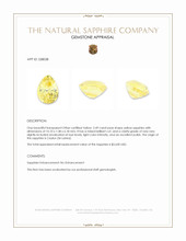 3.49 Ct. Yellow Sapphire from Ceylon (Sri Lanka) Appraisal