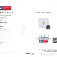 6.92 Ct. Yellow Sapphire from Ceylon (Sri Lanka) Scan Report
