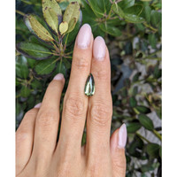 3.87 Ct. Yellowish Green Sapphire from Madagascar Life Style