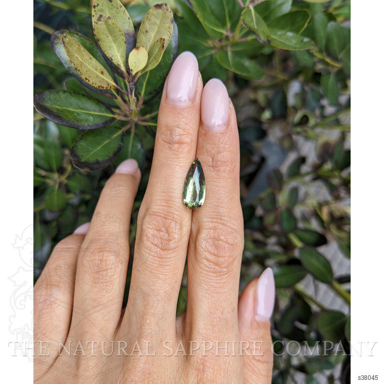 3.87 Ct. Yellowish Green Sapphire from Madagascar