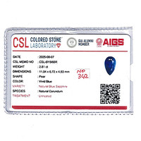 2.18 Ct. Blue Sapphire from Ceylon (Sri Lanka) Scan Report