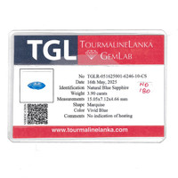 3.90 Ct. Blue Sapphire from Ceylon (Sri Lanka) Scan Report