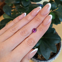 1.77 Ct. Purplish Pink Sapphire from Madagascar Life Style
