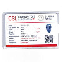 5.33 Ct. Blue Sapphire from Ceylon (Sri Lanka) Scan Report