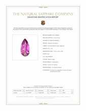 2.44 Ct. Pinkish Purple Sapphire from Ceylon (Sri Lanka) Scan Report