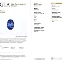 3.76 Ct. Blue Sapphire from Ceylon (Sri Lanka) Scan Report