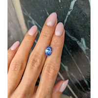 3.76 Ct. Blue Sapphire from Ceylon (Sri Lanka) Life Style
