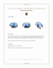1.07 Ct. Greenish Blue Sapphire from Montana Appraisal