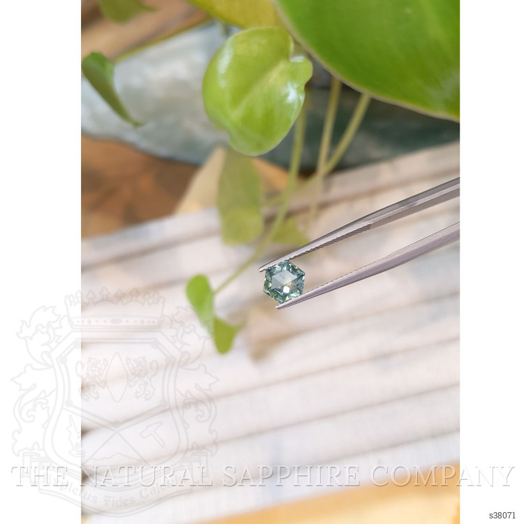 1.37 Ct. Bluish Green Sapphire from Montana