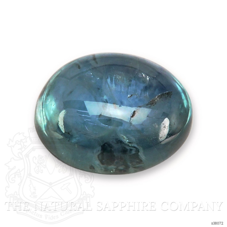 2.20 Ct. Greenish Blue Cabochon Sapphire from Montana