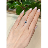 0.72 Ct. Bluish Green Sapphire from Montana Life Style
