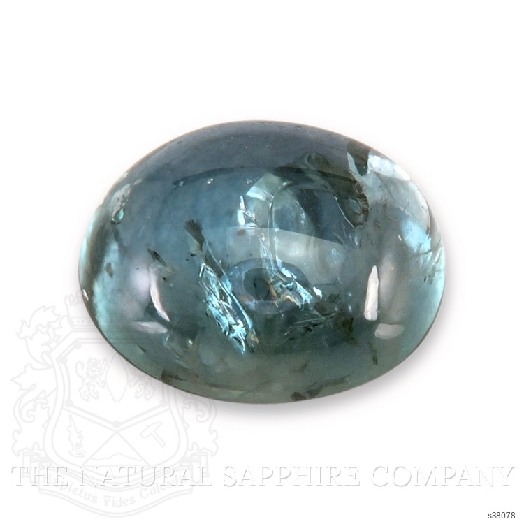 2.10 Ct. Greenish Blue Cabochon Sapphire from Montana